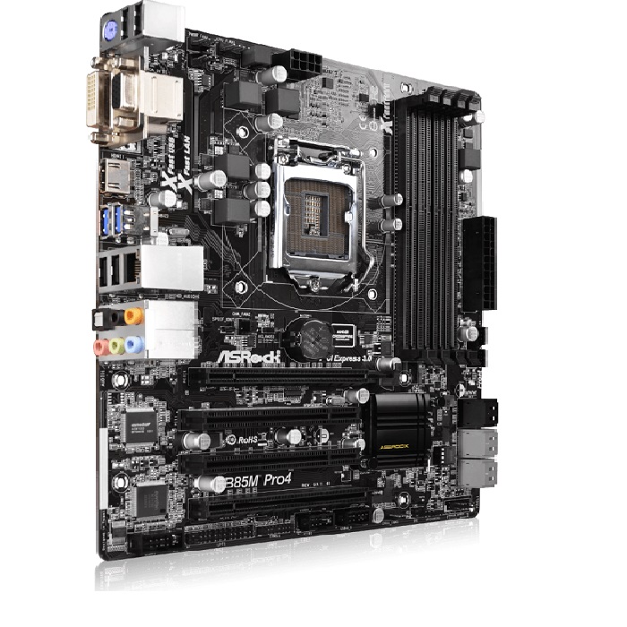 مادربرد کارکرده  ازراک مدل ASROCK  B85M   PRO4 DDR3 INTEL LGA1150 Mini-ATX